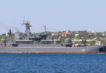 Ukrainian Missle Strike Damages A Russian War Ship In The Black Sea