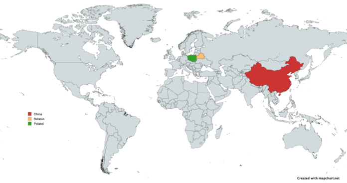 China_Belarus_Poland_map