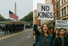Military Parade Marks Army’s 250th Anniversary as Protests Unfold Nationwide