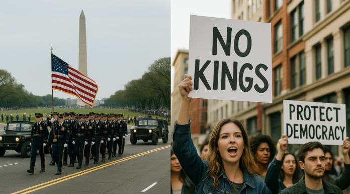 Military Parade Marks Army’s 250th Anniversary as Protests Unfold Nationwide