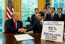 U.S. and Japan Reach Trade Agreement With Tariff Reduction and Investment Pledge