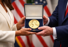 Machado Hands Her Nobel Peace Prize Medal to Trump