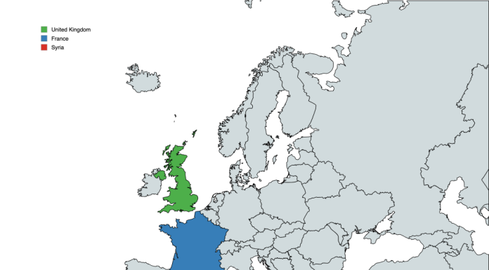 UK and France Strike Suspected Islamic State Weapons Site in Central Syria