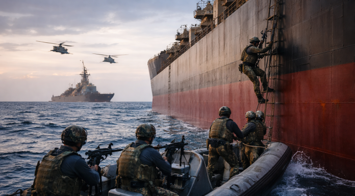 U.S. Forces Intercept Sanctioned Oil Tanker After Long-Distance Pursuit