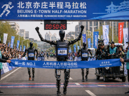 Chinese Humanoid Robot Beats Human Half-Marathon Record in Beijing