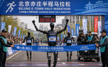 Chinese Humanoid Robot Beats Human Half-Marathon Record in Beijing
