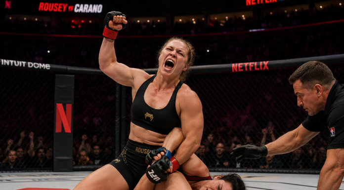 Ronda Rousey Returns, Finishes Gina Carano in 17 Seconds at Netflix MMA Debut