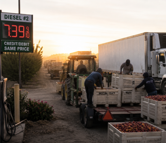 Higher Diesel Prices Add Pressure for California Growers