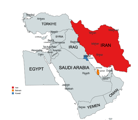 Iran Fires Missiles Toward Kuwait and Bahrain After U.S. Strikes