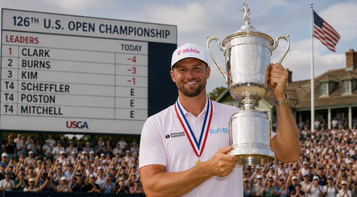 Wyndham Clark Holds Off Sam Burns to Win Second U.S. Open Title