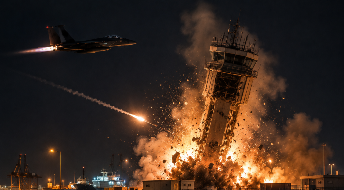 US Strike Destroys Surveillance Tower at Iranian Port