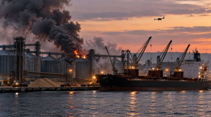 Drone Attacks Disrupt Grain Shipments From Russia’s Krasnodar Region
