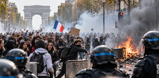France Prepares to Close Hundreds of Schools as Student Protests Turn Violent