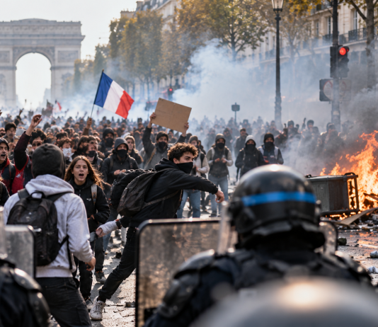 France Prepares to Close Hundreds of Schools as Student Protests Turn Violent