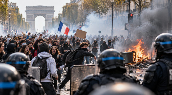 France Prepares to Close Hundreds of Schools as Student Protests Turn Violent